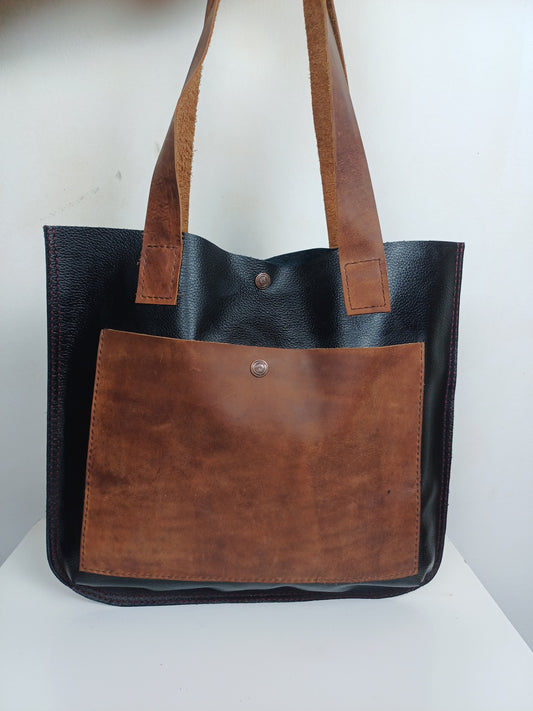 Dark Brown Box Bag with Gold Accessories – Rado Fashion Store